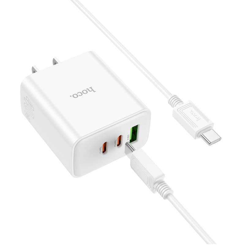 PD 40W Triple Ports Port USB-A et 2x Ports USB-C Adaptateur secteur pour chargeur mural PD 40W Triple Ports Port USB-A et 2x Ports USB-C Adaptateur secteur pour chargeur mural